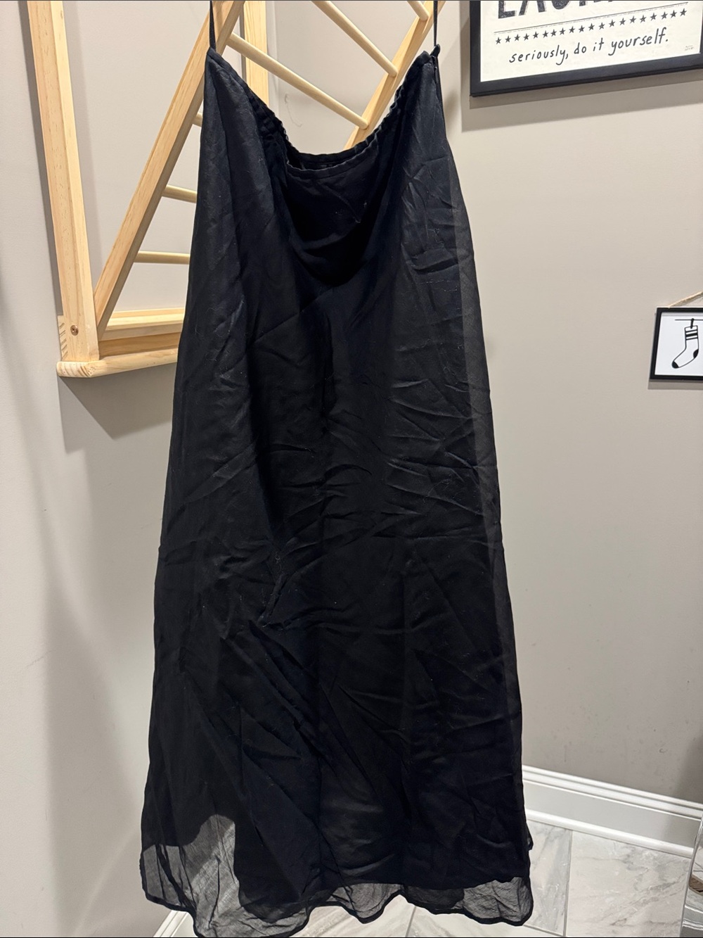 Ralph Lauren floor length black skirt
